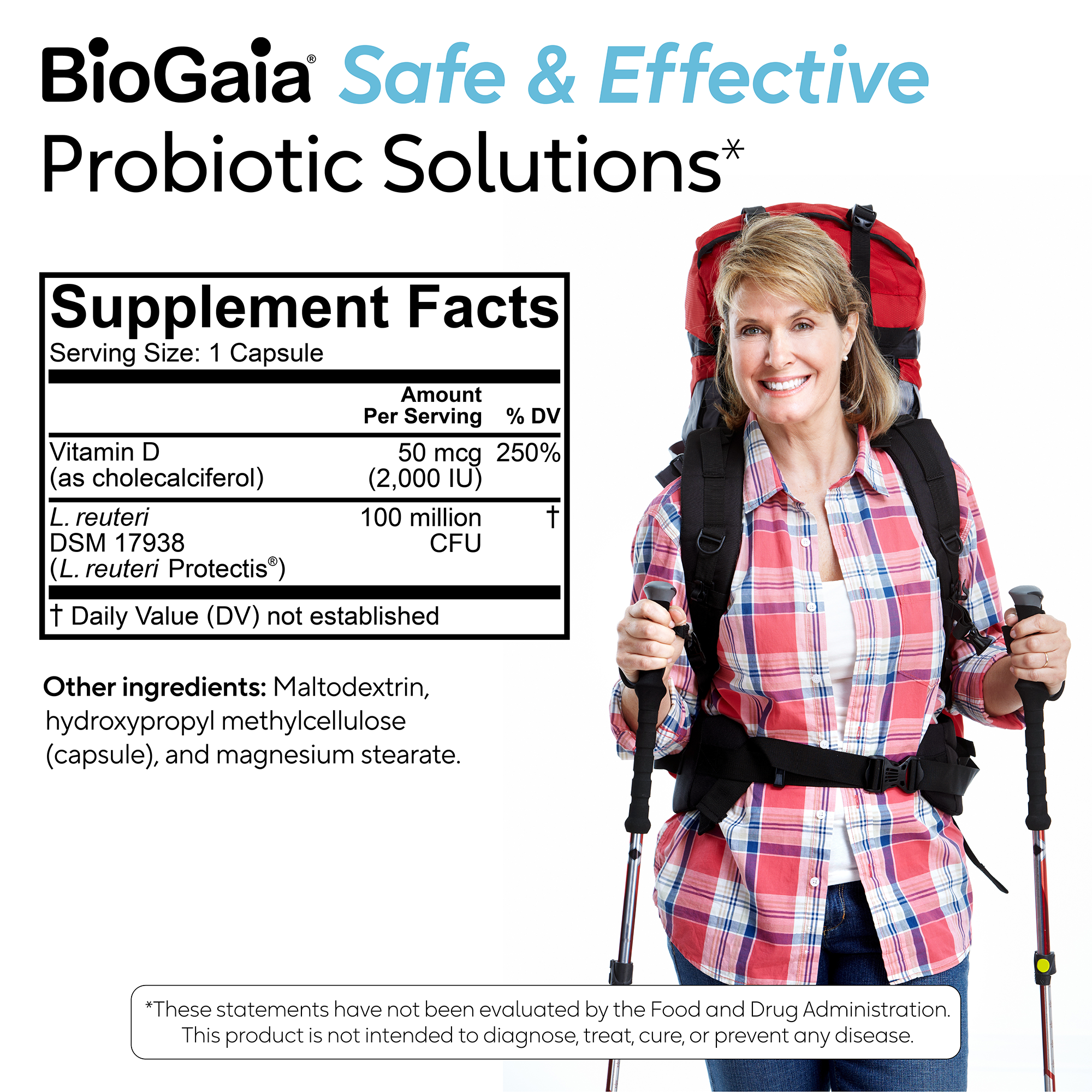 BioGaia Immune Active - Probiotic Capsules