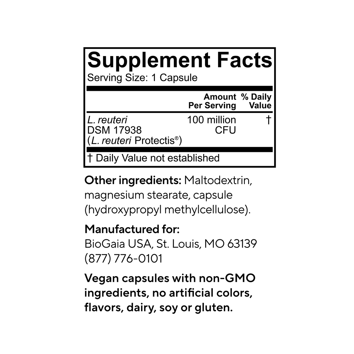 BioGaia Protectis® MUM - Probiotic Capsules